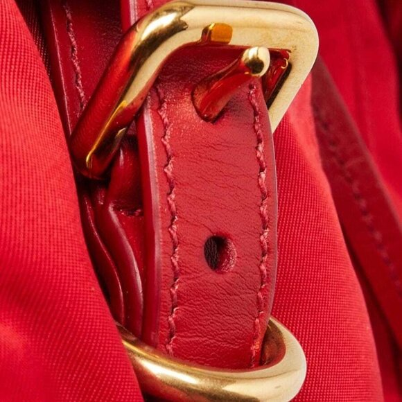 Prada Rosso Re-Nylon Small Backpack Bag - 1BZ677 - Picture 9 of 12